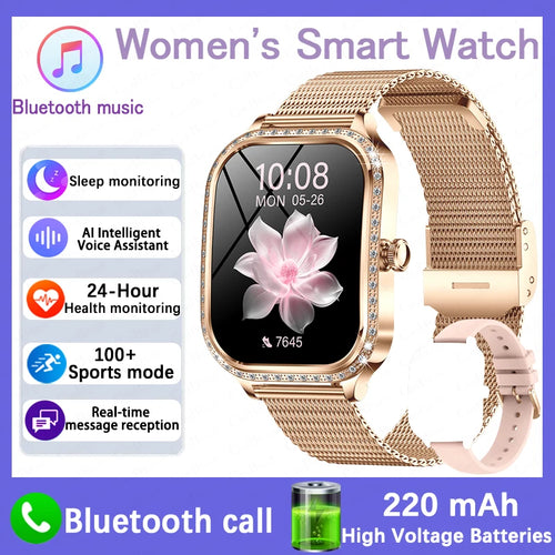 For Xiaomi Huawei New Women Smart Watch Heart Rate Blood Pressure