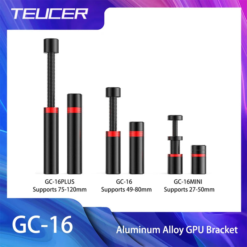 TEUCER GC-16 Graphics Card GPU Holder Magnetic Video Card Bracket
