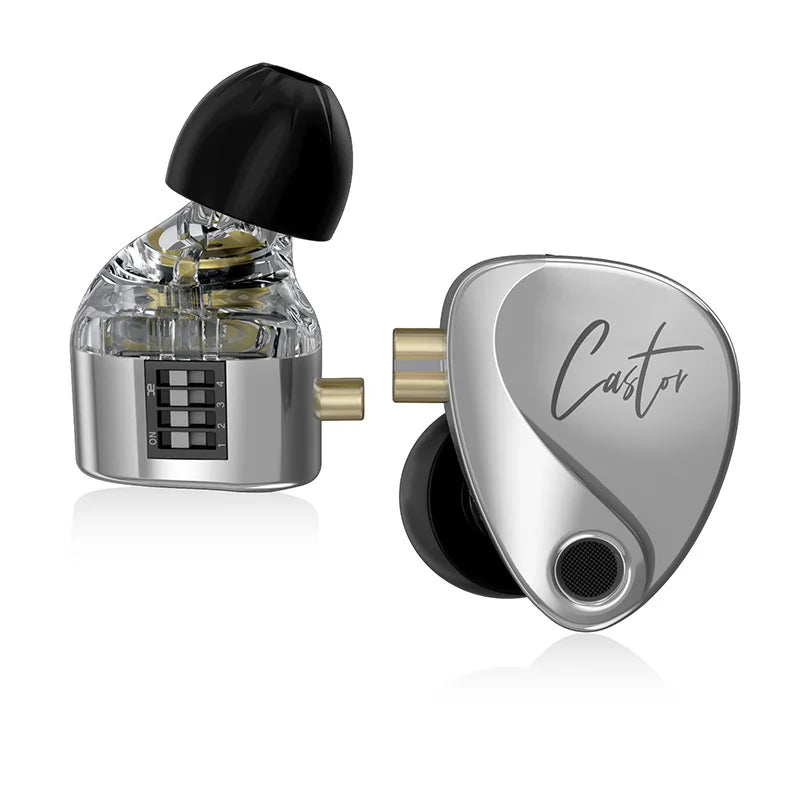 NEW KZ Castor In Ear HiFi Earphone 2DD Dynamic High-end Tunable