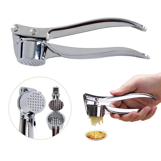 Kitchen Stainless Steel Garlic Smasher Squeezer Manual Press Grinding