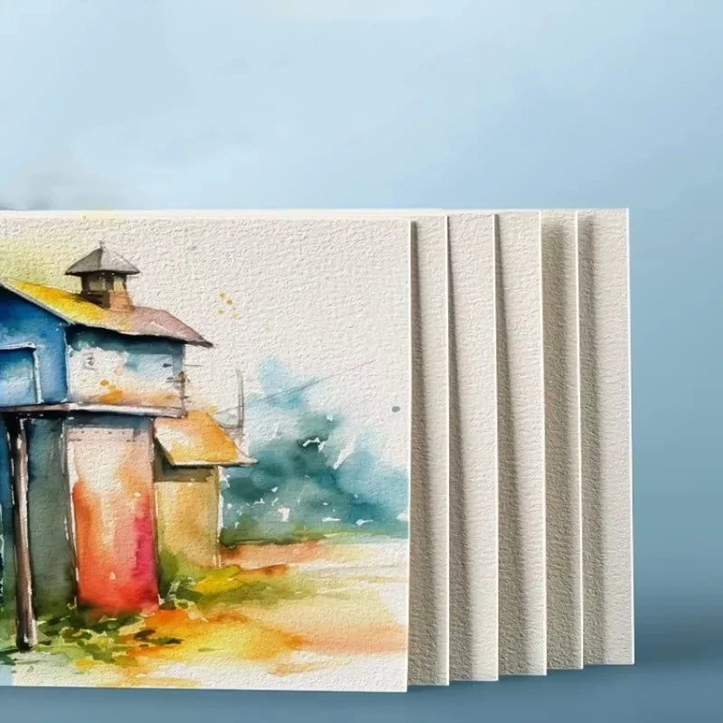 25 Sheets Square/Round Watercolor Paper 300g Cotton High Quality