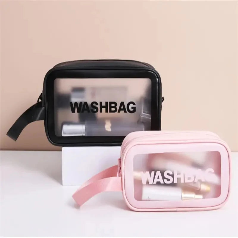 Portable Cosmetic Waterproof Bag Large Capacity Dust Proof Make Up
