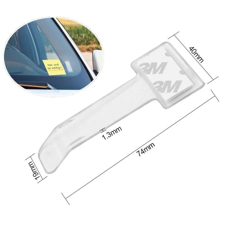 Custom Logo Plastic Car Styling Parking Ticket Holder Car Fastener