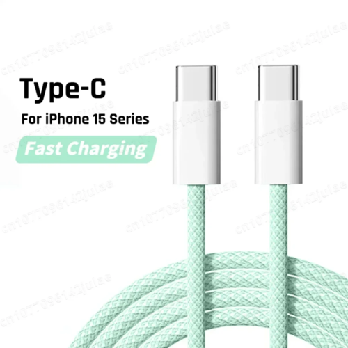 Original PD 60W Fast Charger 6A USB C to Type C Cable For Apple iPhone