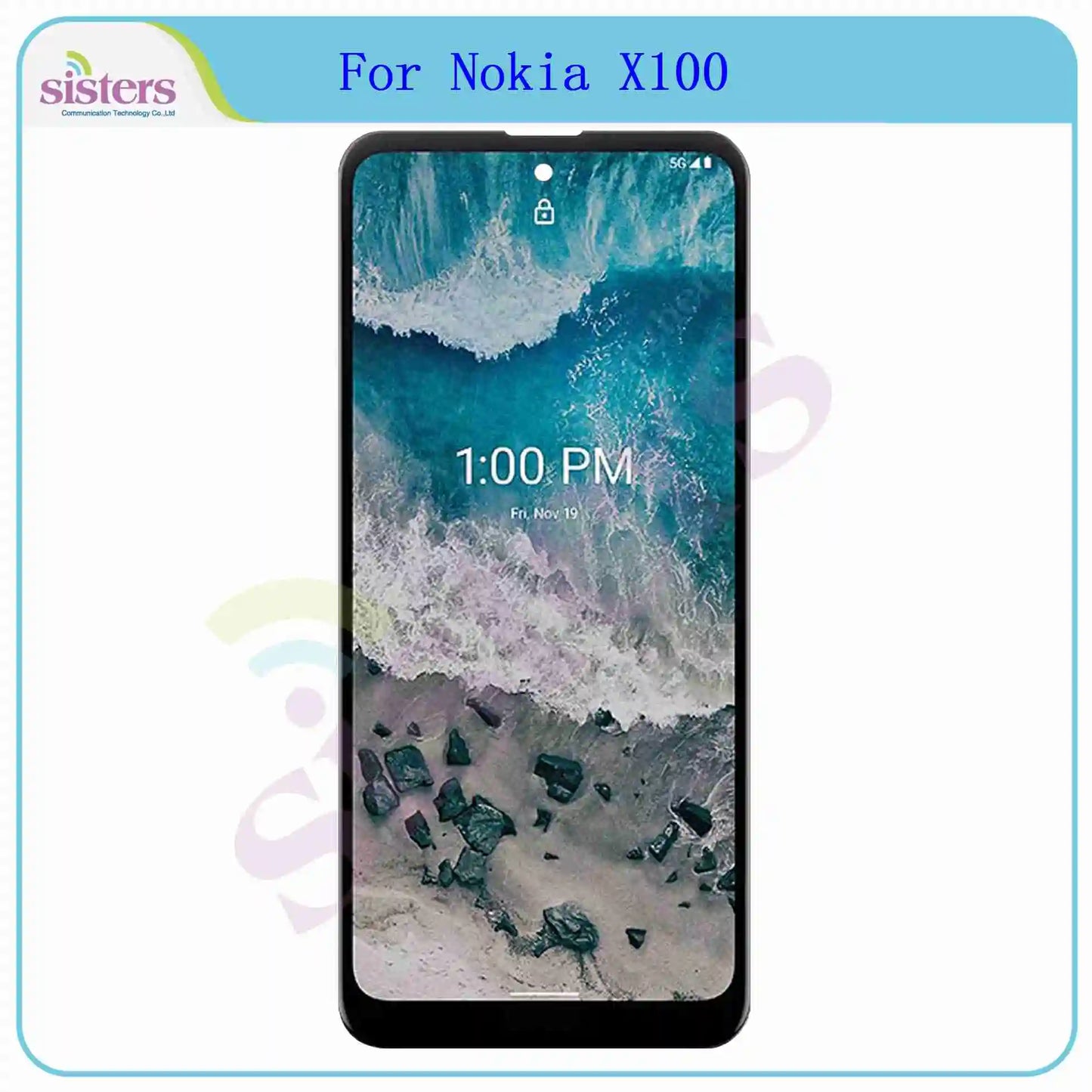 6.67" Original LCD For Nokia X100 Display Touch Screen Digitizer