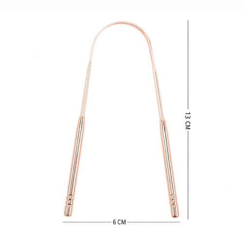 Stainless Steel Tongue Scraper Cleaner Fresh Breath Cleaning Coated