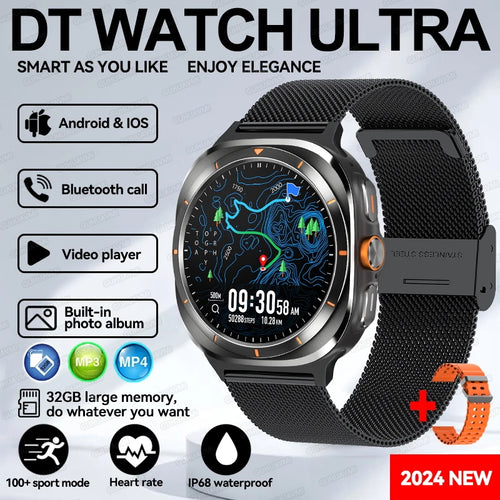 For Samsung Sapphire 32GB Smartwatch Waterproof Men Smart Watch