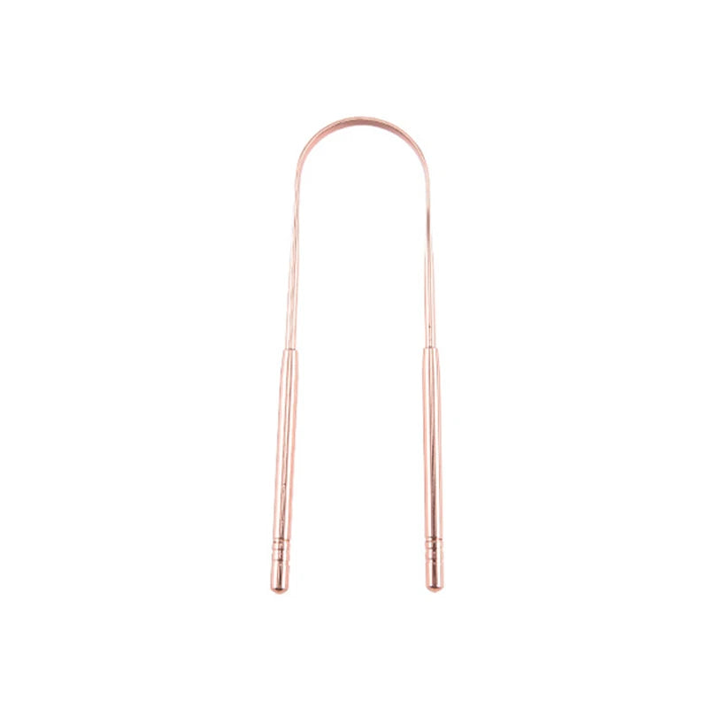 Stainless Steel Tongue Scraper Cleaner Fresh Breath Cleaning Coated