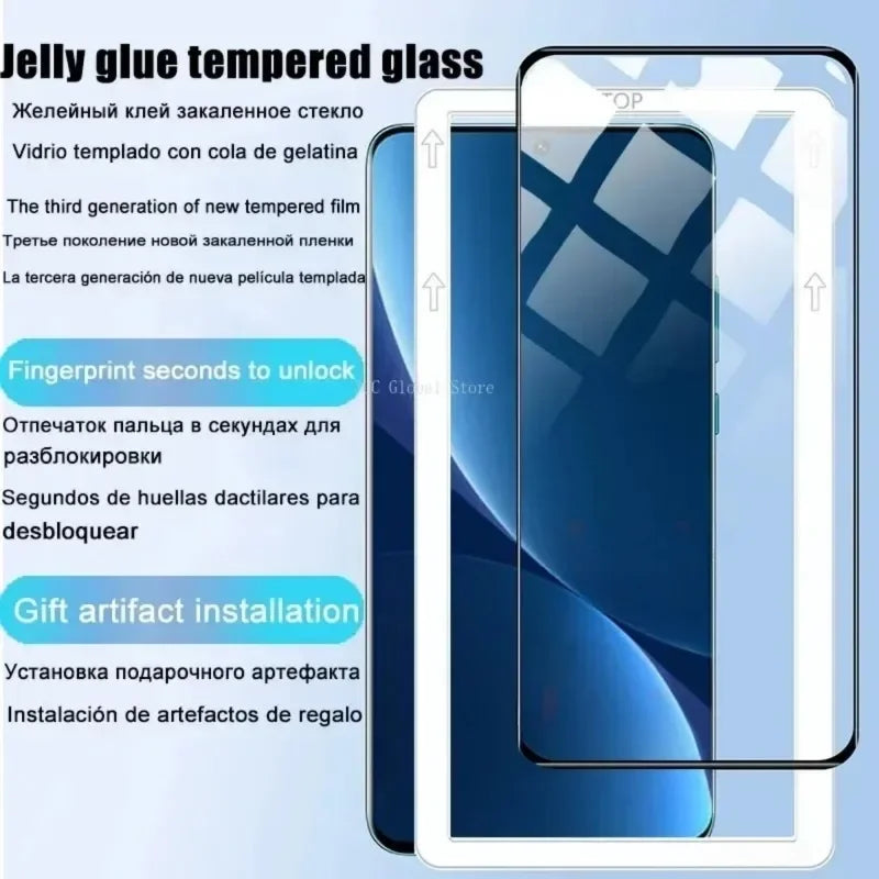 2Pcs Full Cover Curved Tempered Glass For Xiaomi Mi 13 12 11 Pro 12S