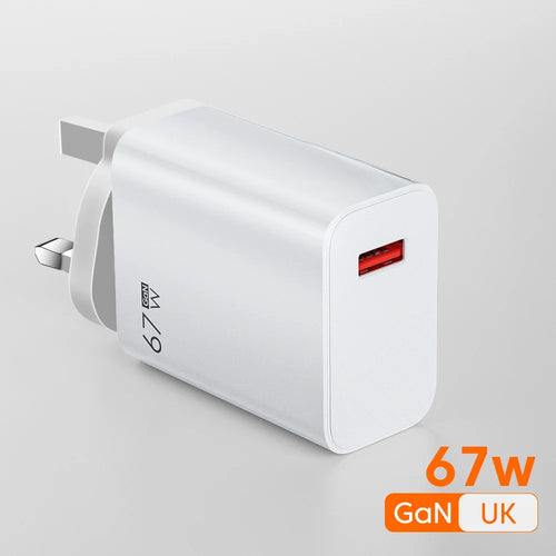 Total 67W GaN USB Charger Fast Charging Mobile Phone Adapter USB Quick