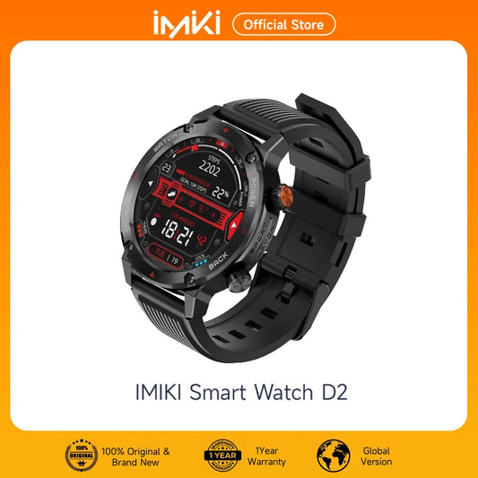 NEW ARRIVALS IMIKI D2 Smartwatch Super-retina AMOLED Display Long