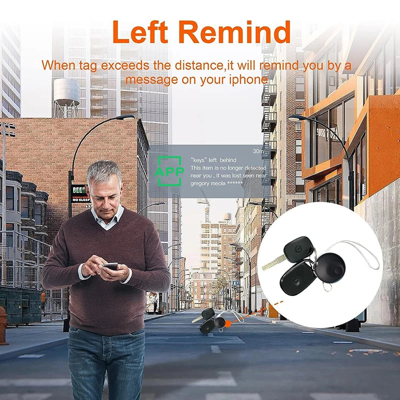 New Mini Smart Tag, Bluetooth Luggage Tracker. Works with Apple Find