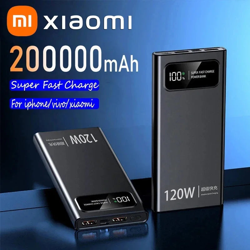 Xiaomi 200000mAh Power Bank 120W Super Fast Charging Battery High