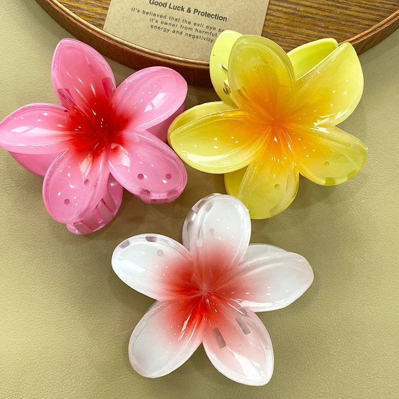 Fashion Egg Flower Hair Clips for Women Bohemia Style Flower Large