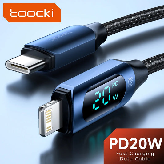 Toocki USB C Type C Cable For iPhone 14 13 12 11 Pro Max X Xr 8 7 Plus