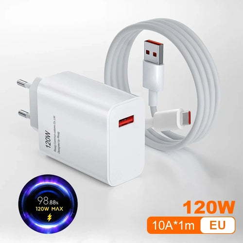 Xiaomi Original Charger Turbo Fast Charge 120W EU Hypercharge Gan