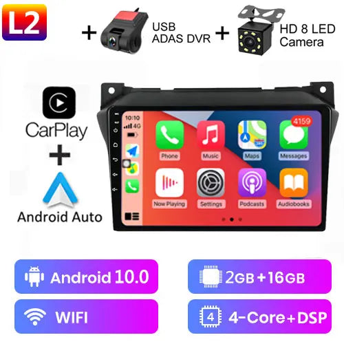 Android 12 2G+32G For Suzuki Alto 2009 2010 2011 2012 2013 2014 2015