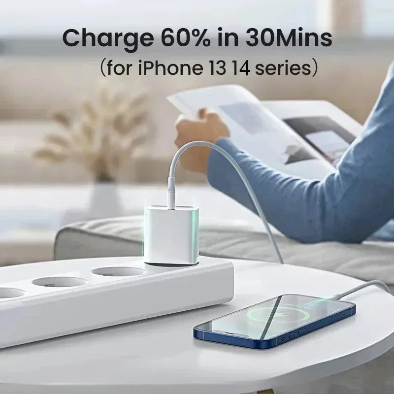 35W PD Fast EU Desktop Charger Wall Charger for IPhone 11 12 13 Mini