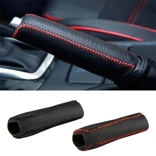 Handbrake Sleeve Genuine Leather Handbrake Grips For Mazda 6 Natural