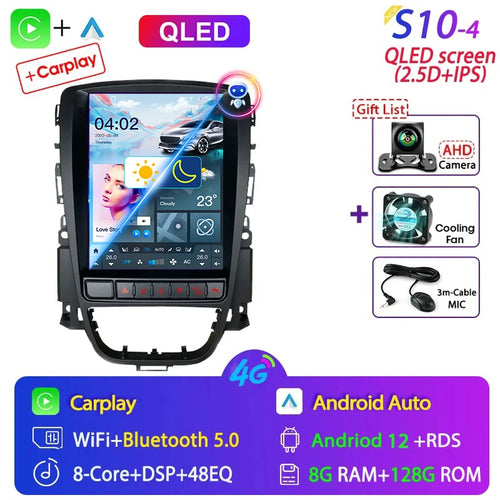 Srnubi 9.7" Android 12 Carplay Car Radio for Opel Astra J Verano 2007