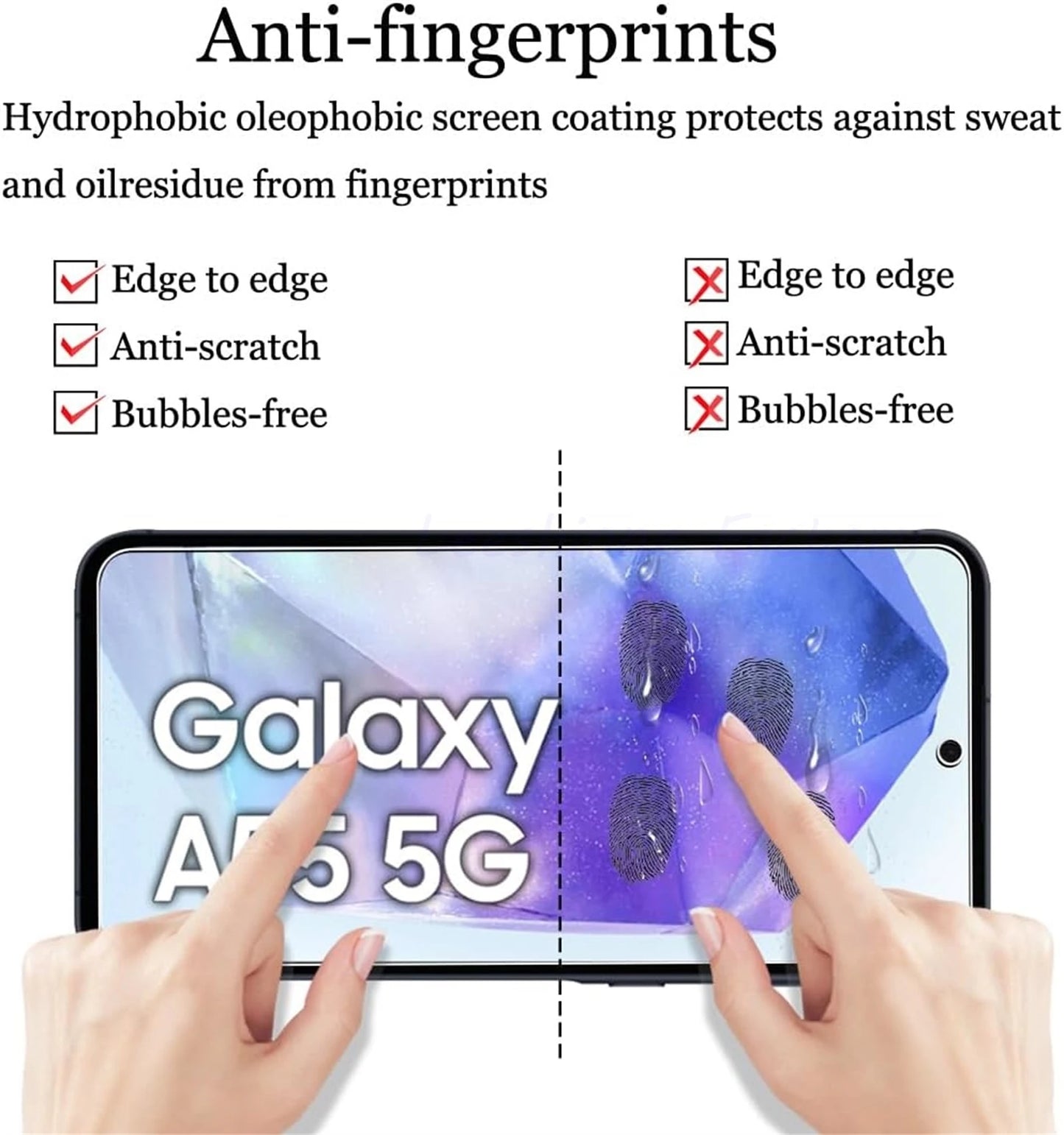 2/4Pcs 10D Tempered Glass For Samsung Galaxy A55 A55 5G Screen