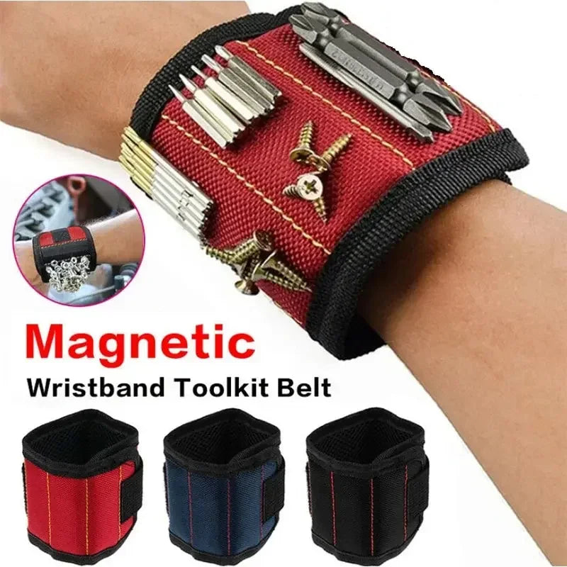 Magnetic Wristband for Holding Screws,Nails,Drilling Bits,Wrist Tool