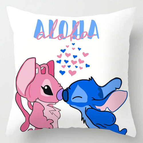 Anime Figure Disney Stitch Double Sided Print Pillowcase Kawaii Stitch