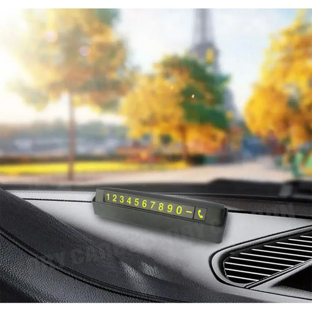 Temporary Parking Card Phone Number Card Plate Telephone Number Car