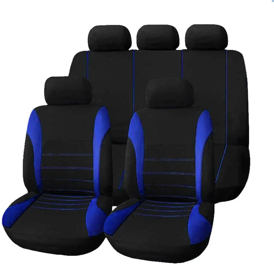 Waist Line Four Seasons General Five Seat Car Cloth Seat Cover 9 Sets
