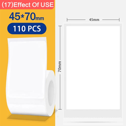 Niimbot 1Roll B1 White Sticker Waterproof Paper Adhesive Label White