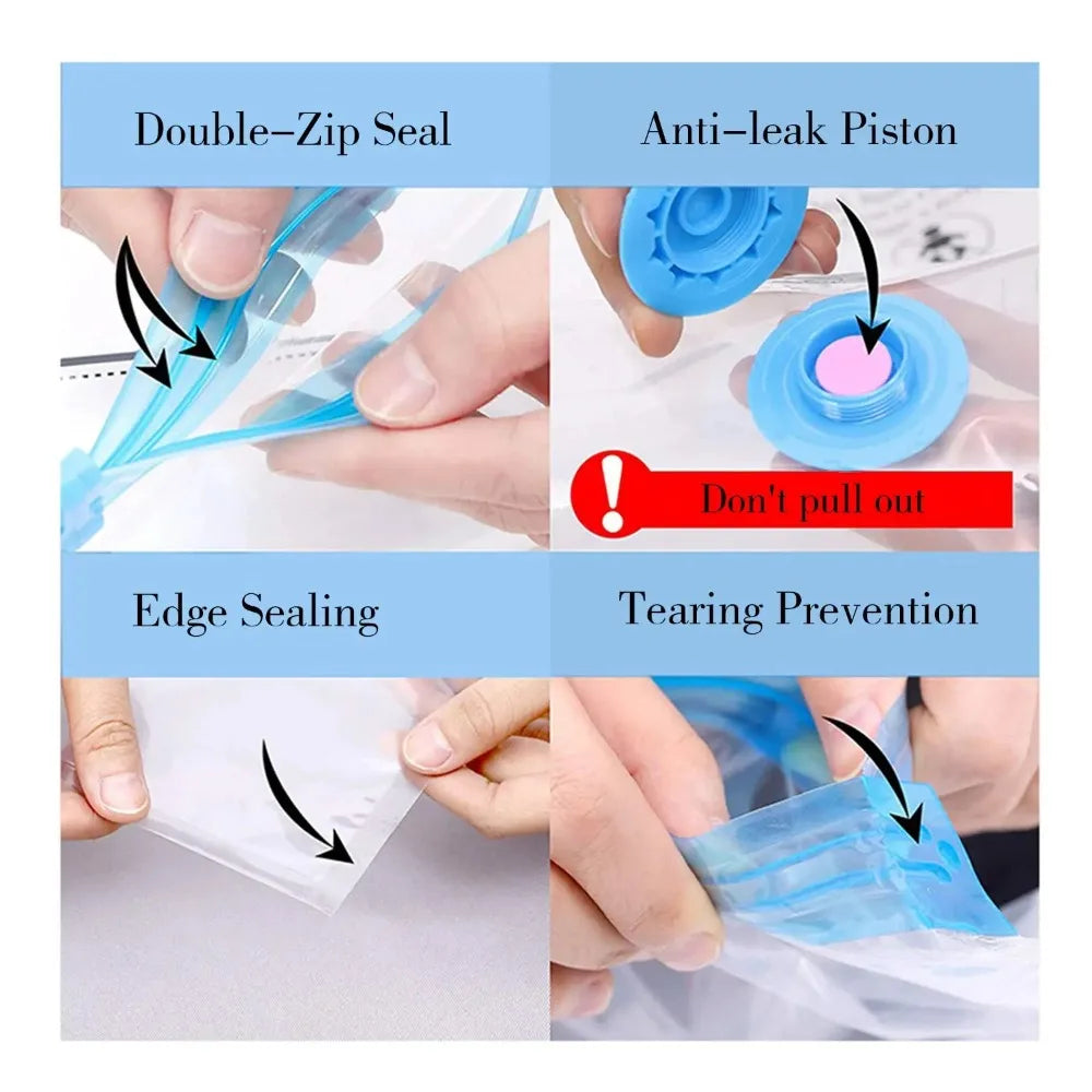 Vacuum Storage Bags,for Bedding,Pillows,Towel,Clothes Space Saver