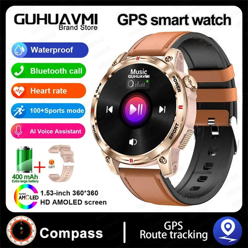 Outdoor Professional GPS Trajectory Smart Watch 1.5" HD Screen