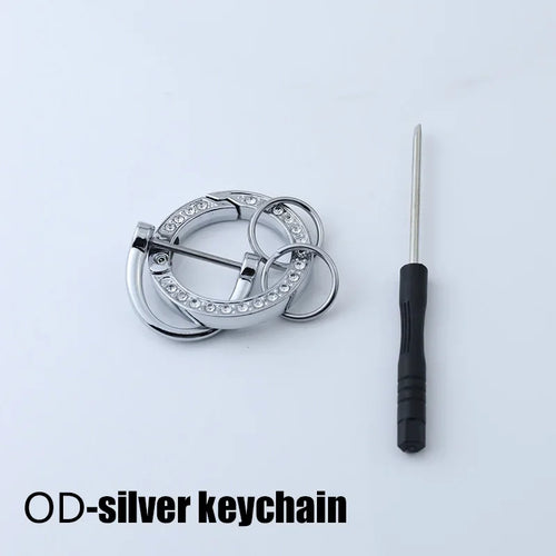 Silver Tpu Car Key Case Cover Shell for Toyota Fortuner Rav4