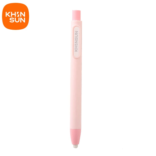 KHINSUN Press Retractable Pencil Eraser Correction Supplies Pen Style