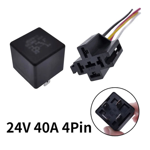 JD2912 4 Pin 5 Pin 40A DC 12V 24V 36V 48V Auto Car Relay with Mounting