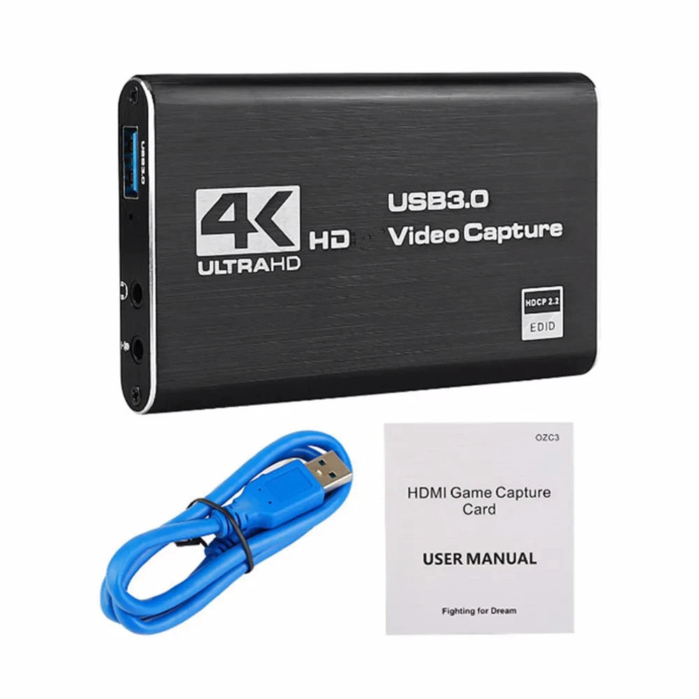 4k 1080p 60fps Hd Video Capture Card HdTV Camera Recording Box -