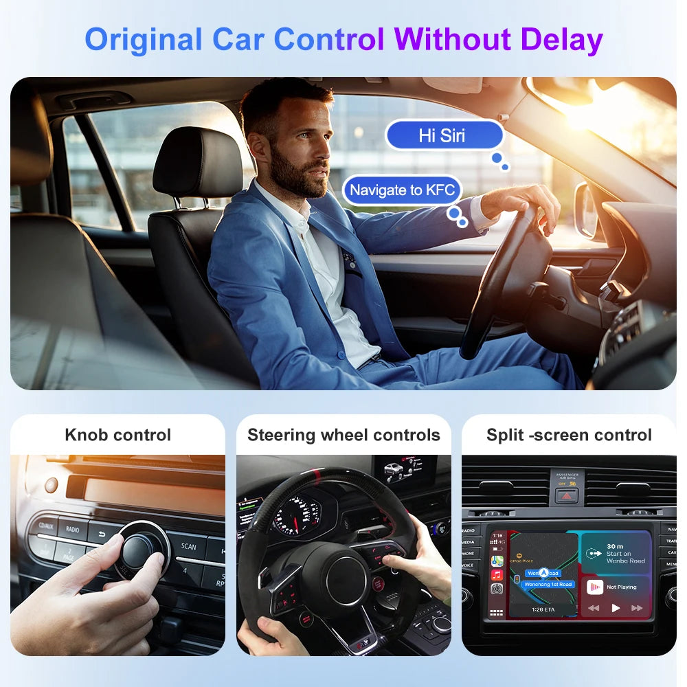 CarlinKit 5.0 Wireless Android Auto CarPlay AIBox Wireless Adapter