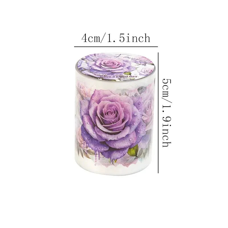 8Style 200cm/roll Flower Sea Tape Cut Film PET Plants Handbook DIY