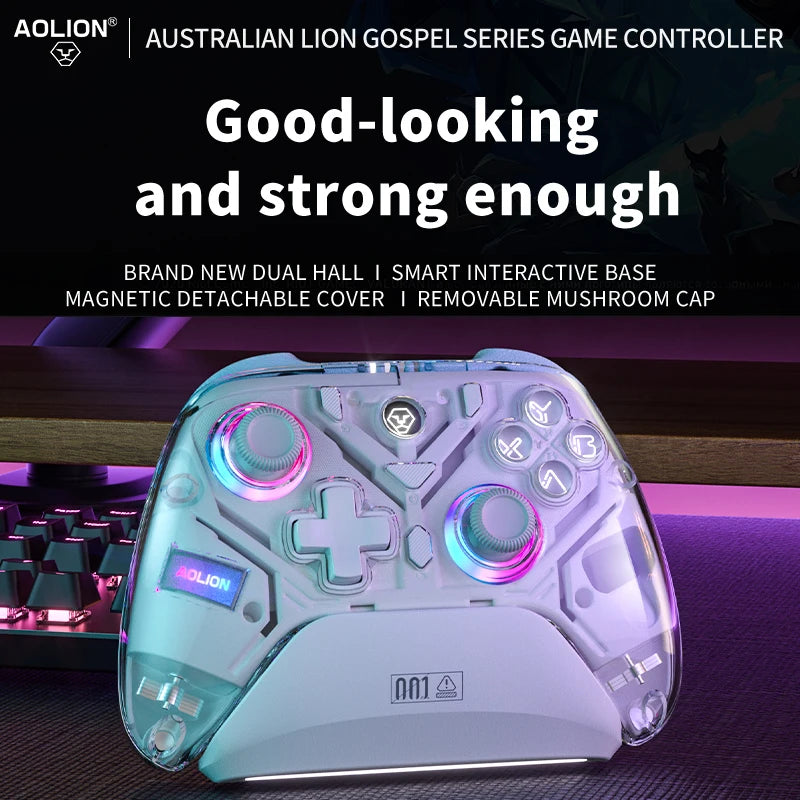 Aolion K10 RGB Wireless Gaming Controller With Charging Dock Gamepad