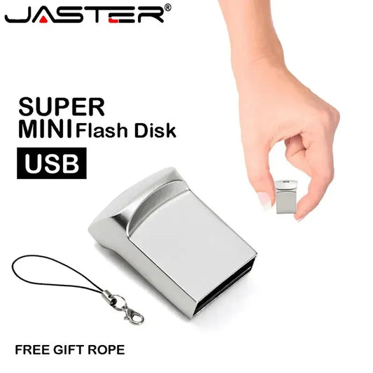 JASTER Super Mini Metal USB Flash Drives 64GB Creative Business Gifts