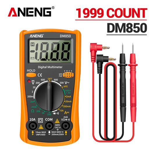 ANENG DM850 Digital Multimeter Automatic Professional 1999 Counts Auto