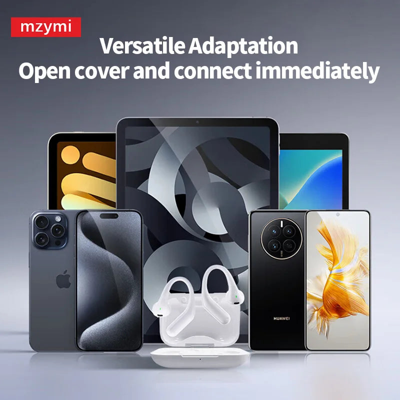 mzymi New Air6 TWS EarClip Wireless Earbuds Bone Conduction
