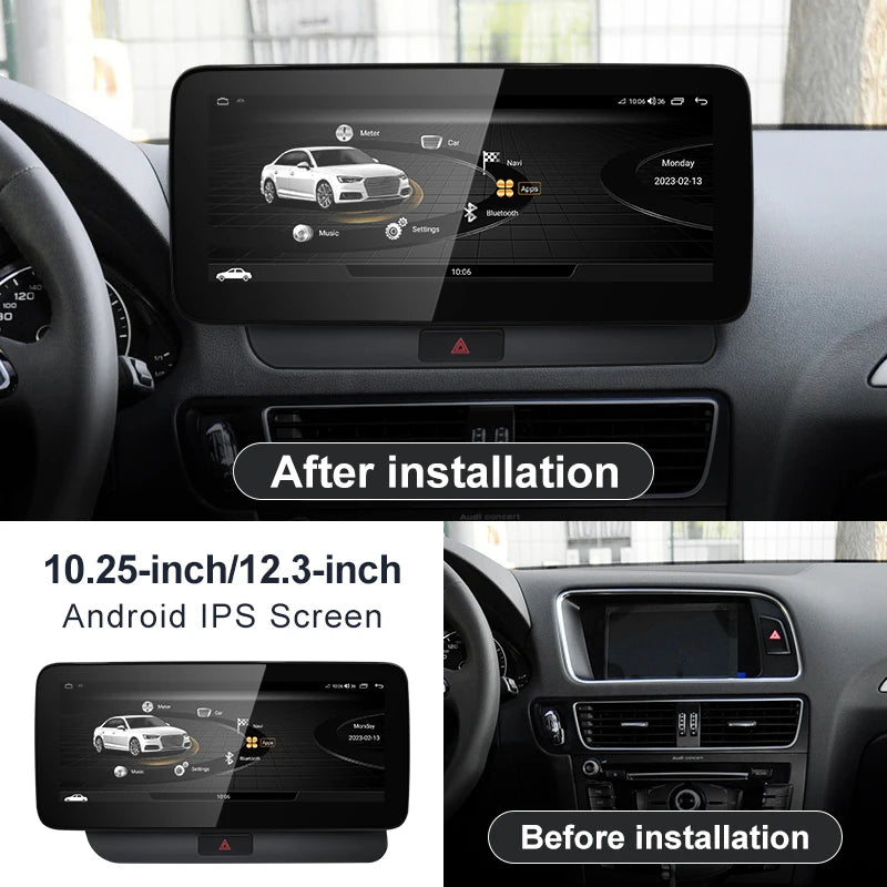 Factory Price 8G 64G Android13 12.3inch Carplay AUTO For AUDI 09-16 Q5