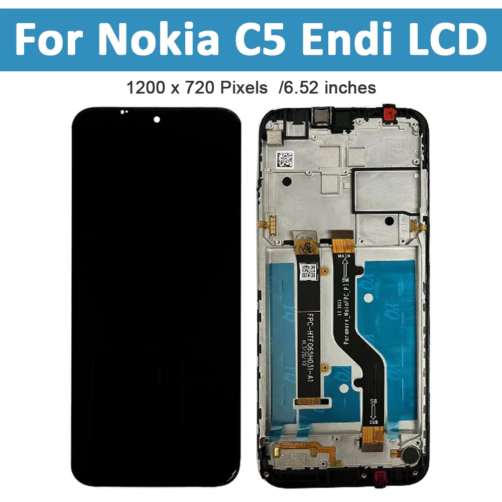 6.52" Original Display for Nokia C5 Endi LCD Display Touch Screen