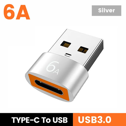 NNBILI 6A Type C To USB 3.0 OTG Adapter USB C Female To USB Male