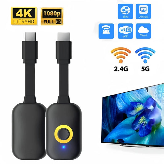 4K TV Stick HDMI-Compatible Video Receiver Screen Mirroring Wireless