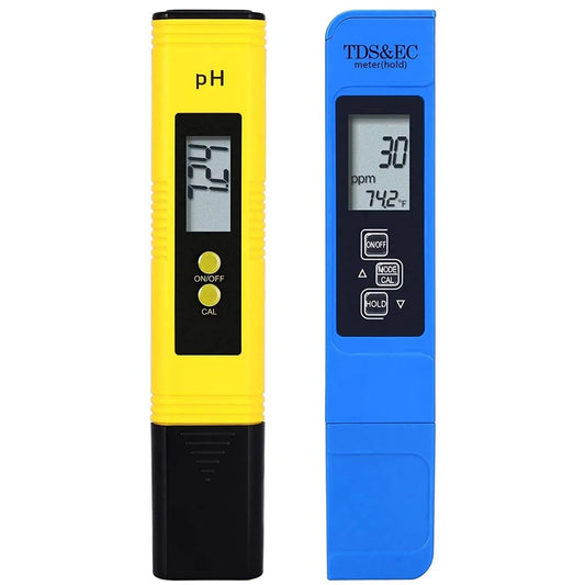 2pcs TDS PH Meter Digital Water Tester 0.01ph High Accuracy PH Meter
