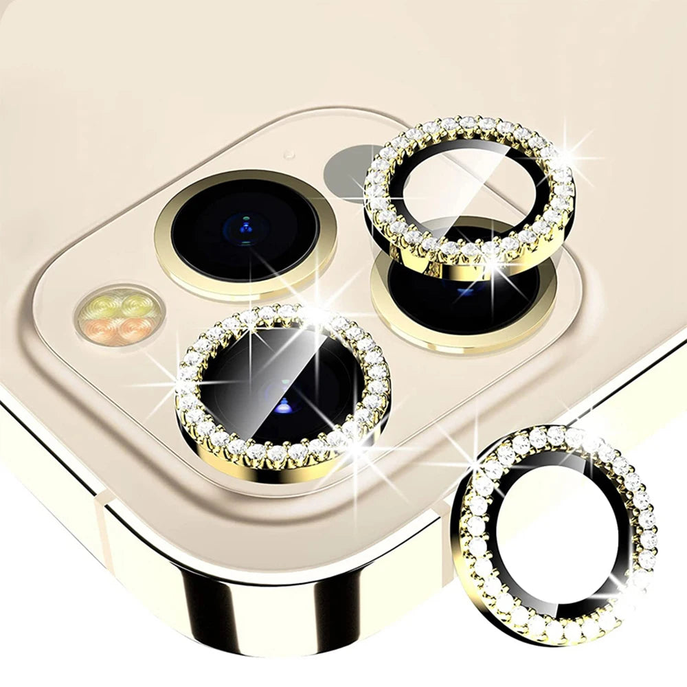 9D Diamond Camera Protector For Iphone 16 Pro Max Camera Tempered