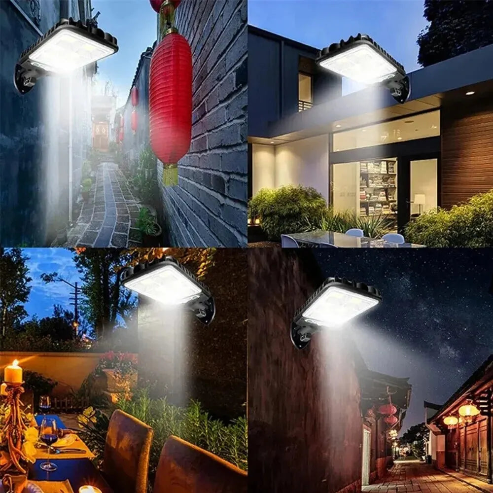 Powerful LED Solar Outdoor Led Courtyard Wall Lamp 3 Modes Human Body