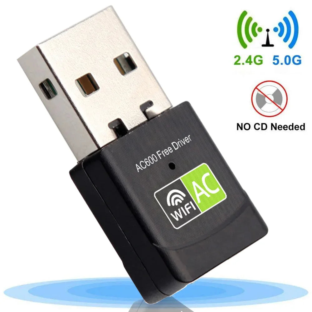 600M Does Not Need To Drive Dual-Band USB Wireless Card 2.4G/5.8G